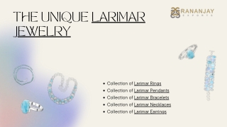 The Unique Collection of Larimar Jewelry