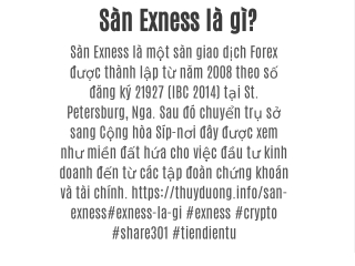 Sàn Exness là gì?