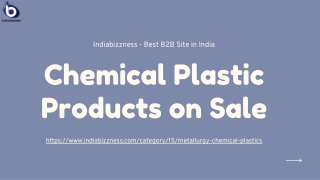 Chemical Plastic Products on Sale at Indiabizzness