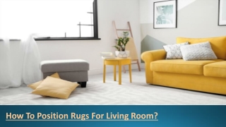 How to position rugs for living room