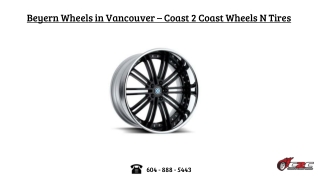 Beyern Wheels in Vancouver – Coast 2 Coast Wheels N Tires