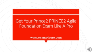 PRINCE2 Agile Foundation Study Material