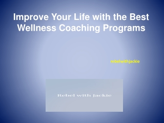 Best Wellness Coaching Programs