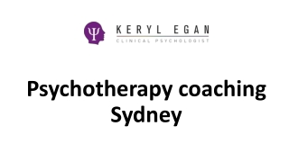 Psychotherapy coaching Sydney
