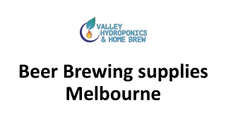 Beer Brewing supplies Melbourne