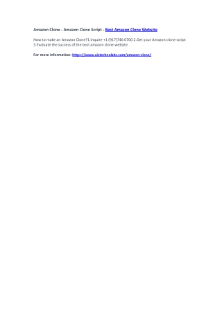 Amazon Clone - Amazon Clone Script - Best Amazon Clone Website