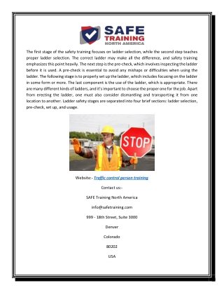 Online Traffic Control Person Certification Training