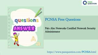 Free & Latest PCNSA Questions and Answers