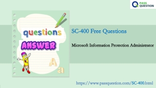 Free 2021 Microsoft SC-400 Questions and Answers