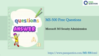 Free Microsoft MS-500 Questions and Answers