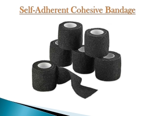 Self-Adherent Cohesive Bandage