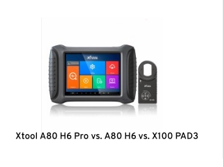 Xtool A80 H6 Pro vs. A80 H6 vs. X100 PAD3