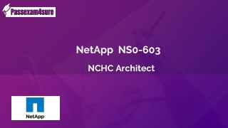 Free  NS0-603 Exam Questions -  NetApp  NS0-603 Dumps | PassExam4Sure