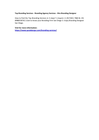 Creative Branding Agency - Branding Firm - Branding Services Company