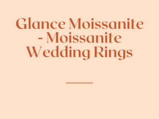 Shop For Affordable Moissanite Engagement Rings - Glance Moissanite