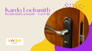 Kardo Locksmith - Residential Locksmith - Los Feliz - PPT
