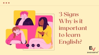 3 Signs Why is it important to learn English