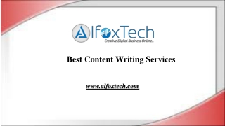 Best Content Writing Services