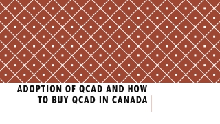 Adoption Of Qcad And How To Buy Qcad In Canada