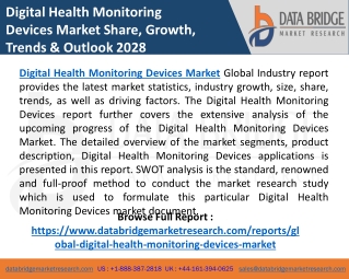 Digital Health Monitoring Devices Market Industry Insights, Segment Analysis