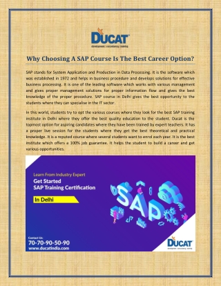 Join Advanced SAP Training and Become an Expert