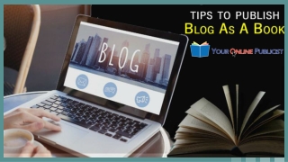 Publishing Your Blog As A Book