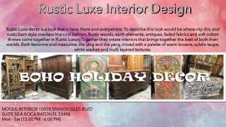 Rustic Luxe Interior Design