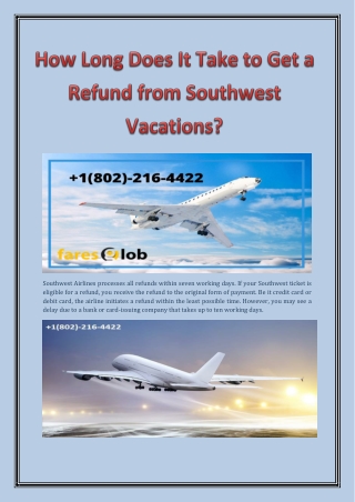 How Long Does It Take to Get a Refund from Southwest Vacations  Faresglob