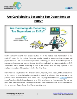 Are Cardiologists Becoming Too Dependent on EHRs?