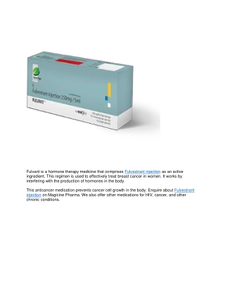 Fulvestrant Injection