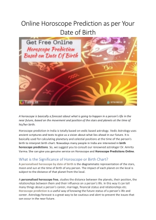 Online Horoscope Prediction as per Your Date of Birth-converted