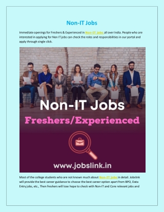 Non-IT Jobs