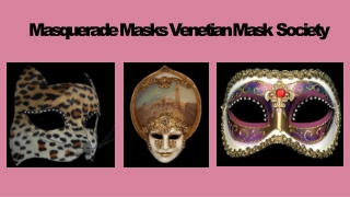 Masquerade Masks - Venetian Mask Society