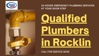 Qualified Plumbers in Rocklin