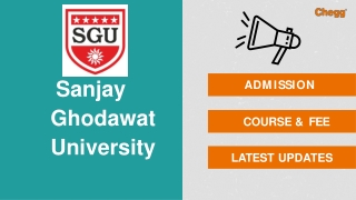 Sanjay Ghodawat University – [SGU], Kolhapur