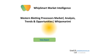Western Blotting Processors Market Global Forecast 2027 by industry trends & Key