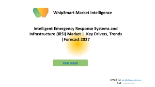 Global Intelligent Emergency Response Systems and Infrastructure Market   Indust