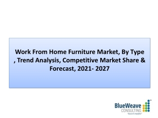 Work From Home Furniture Market Trends