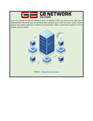 Dedicated Server Malaysia  GBNetwork.MY