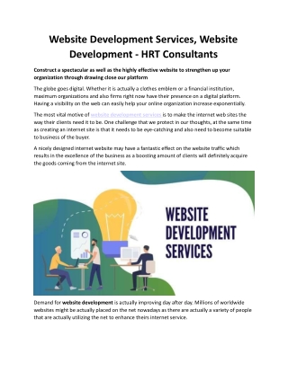 Website Development Services