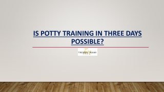 Trendymami - Is Potty Training In Three Days Possible