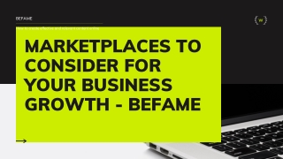 Marketplaces to Consider for Your Business Growth - Befame