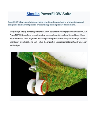 Simulia PowerFLOW Suite
