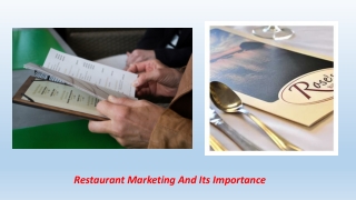 Restaurant Marketing And Its Importance