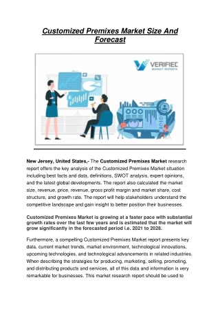 Customized Premixes Market