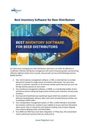 Best Automated Inventory Management Software for Beer Distributors