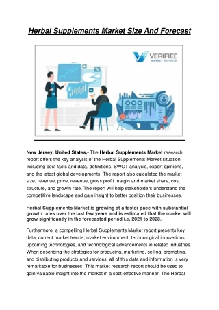 Herbal Supplements Market