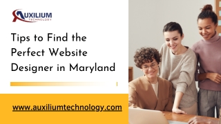Tips to Find the Perfect Website Designer in Maryland