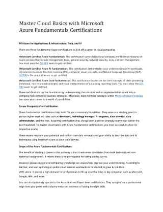 Azure Training Doc