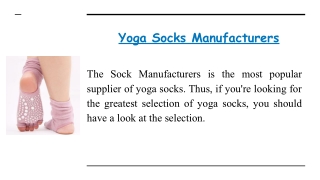 Premium Quality Yoga Socks Manufacturers